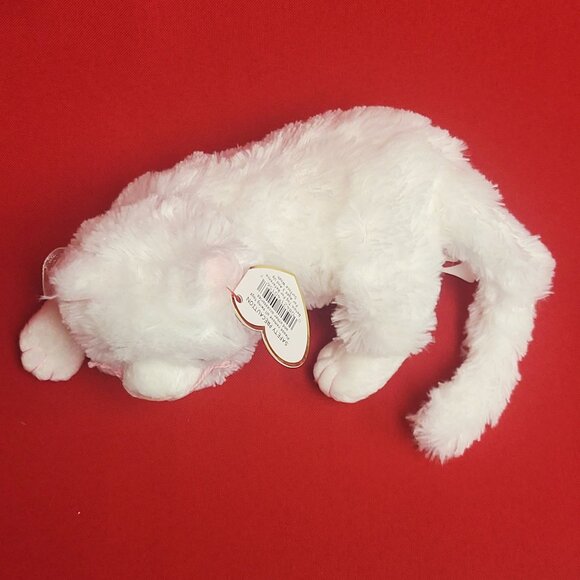 Ty Beanie Babies Bianca The Cat Plush 2004 Pink Bow Stuffed Animal - Picture 3 of 12